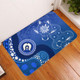 Australia Turtles Aboriginal Doormat - Indigenous Dot Turtles In The Ocean (Blue) Doormat