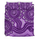 Australia Aboriginal Bedding Set - Dot Patterns From Indigenous Australian Culture (Purple) Bedding Set