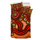 Australia Aboriginal Bedding Set - Dot Patterns From Indigenous Australian Culture (Orange) Bedding Set