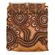 Australia Aboriginal Bedding Set - Dot Patterns From Indigenous Australian Culture (Brown) Bedding Set