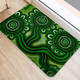 Australia Aboriginal Doormat - Dot Patterns From Indigenous Australian Culture (Green) Doormat