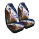 Australia Australia Day Car Seat Cover - Kangaroo Happy Australia Day Aboriginal Pattern Car Seat Cover