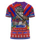 Newcastle Knights Christmas Custom T-shirt - Newcastle Knights Santa Aussie Big Things T-shirt