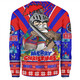 Newcastle Knights Christmas Custom Sweatshirt - Newcastle Knights Santa Aussie Big Things Sweatshirt