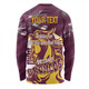 Brisbane Broncos Long Sleeve T-shirt - Happy Australia Day We Are One And Free