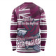 Manly Warringah Sea Eagles Long Sleeve T-shirt - Happy Australia Day We Are One And Free