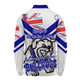 Canterbury-Bankstown Bulldogs Long Sleeve Polo Shirt - Happy Australia Day We Are One And Free V2