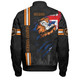 Wests Tigers Bomber Jacket - Happy Australia Day Flag Scratch Style