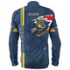 North Queensland Cowboys Long Sleeve Shirt - Happy Australia Day Flag Scratch Style