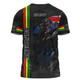 Penrith Panthers T-Shirt - Happy Australia Day Flag Scratch Style