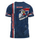 Sydney Roosters T-Shirt - Happy Australia Day Flag Scratch Style