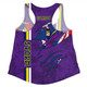 Melbourne Storm Women Racerback Singlet - Happy Australia Day Flag Scratch Style