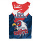 Sydney Roosters Men Singlet - Happy Australia Day We Are One And Free