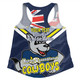 North Queensland Cowboys Women Racerback Singlet - Happy Australia Day We Are One And Free