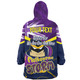 Melbourne Storm Snug Hoodie - Happy Australia Day We Are One And Free