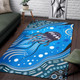 Australia Aboriginal Area Rug - Aboriginal Dot Art Painting Depicting Jellyfish