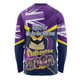 Melbourne Storm Long Sleeve T-shirt - Happy Australia Day We Are One And Free