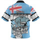 Cronulla-Sutherland Sharks Zip Polo Shirt - Happy Australia Day We Are One And Free