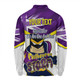 Melbourne Storm Long Sleeve Polo Shirt - Happy Australia Day We Are One And Free V2