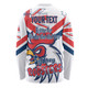 Sydney Roosters Long Sleeve T-shirt - Happy Australia Day We Are One And Free V2