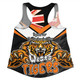 Wests Tigers Women Racerback Singlet - Happy Australia Day We Are One And Free