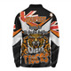 Wests Tigers Long Sleeve Polo Shirt - Happy Australia Day We Are One And Free