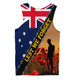 Australia Men Singlet Custom Anzac Day Let We Forget Barbed Wire