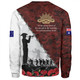 Australia Sweatshirt - Anzac Day Poppy Flower And Barbed Wire