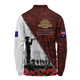 Australia Long Sleeve Polo Shirt - Anzac Day Poppy Flower And Barbed Wire