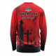 Australia Long Sleeve T-shirt Anzac Day Lest We Forget Red Poppy