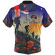 Australia Custom Hawaiian Shirt -  Anzac Day Soldiers With Australia Flag