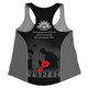 Australia Women Racerback Singlet - Anzac Day Australian Red Ensign Remember Them