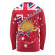 Australia Long Sleeve T-shirt - Anzac Day Lest We Forget Australian Red Ensign