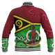 Vanuatu Baseball Jacket - Custom Vanuatu Seal With Aboriginal Patterns Style