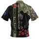Australia Zip Polo Shirt Lest We Forget Military Camouflage Simple Style