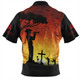 Australia Zip Polo Shirt Lest We Forget Horse Sunset