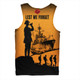 Australia Men Singlet Lest We Forget Navy Anzac