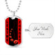 Australia Anzac Day Dog Tag Lest We Forget Soldiers And Poppy Design