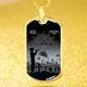 Australia Anzac Day Dog Tag Lest We Forget (Black)