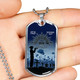 Australia Anzac Day Dog Tag Lest We Forget (Blue)