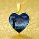 Australia Necklace Heart Anzac Day Lest We Forget Blue