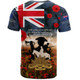Australia T-Shirt Anzac Day Lest We Forget Remembrance Day Soldier Poppy Flower2