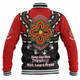 Australia Baseball Jacket Aboriginal Inspired Naidoc Symbol Pattern