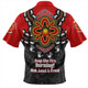 Australia Zip Polo Shirt Aboriginal Inspired Naidoc Symbol Pattern