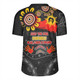 Australia Rugby Jersey Aboriginal Indigenous Naidoc Week Dreamtime Dot Painting With Flag