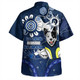 North Queensland Cowboys Hawaiian Shirt Aboriginal Indigenous Naidoc Week Dreamtime Dot Painting With Flag