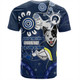 North Queensland Cowboys T-Shirt Aboriginal Indigenous Naidoc Week Dreamtime Dot Painting With Flag