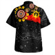Australia Hawaiian Shirt Aboriginal Indigenous Dot Painting With Flag