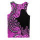 Australia Men Singlet Aboriginal Indigenous Dot Painting Pink