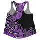 Australia Women Racerback Singlet Aboriginal Indigenous Dot Painting Purple